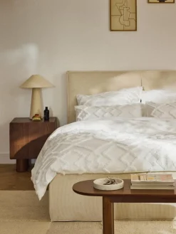 Westwing Collection Funda nórdica de percal con mechones Faith^ Mantas|Fundas Nórdicas