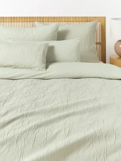 Westwing Collection Funda nórdica de percal de algodón lavado Leonora