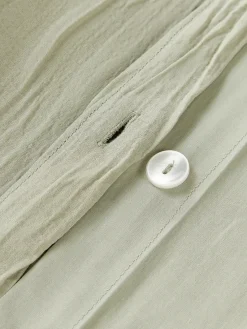 Westwing Collection Funda nórdica de percal de algodón lavado Leonora