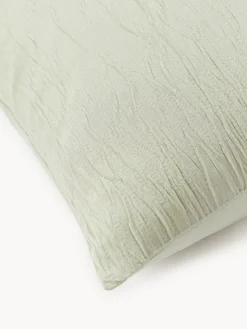 Westwing Collection Funda nórdica de percal de algodón lavado Leonora