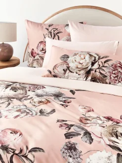 Westwing Collection Funda nórdica de satén Blossom^ Mantas|Fundas Nórdicas