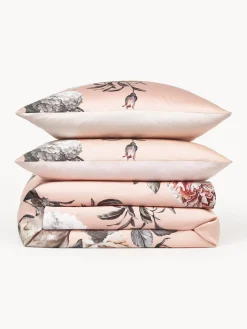 Westwing Collection Funda nórdica de satén Blossom^ Mantas|Fundas Nórdicas