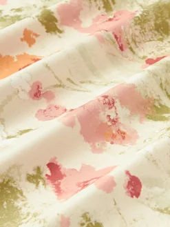 Westwing Collection Funda nórdica de satén estampado Anthea