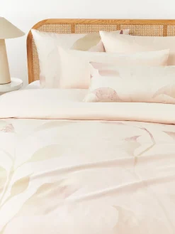 Westwing Collection Funda nórdica de satén estampado Marino^ Mantas|Fundas Nórdicas