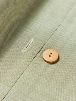 Westwing Collection Funda nórdica de seersucker con ribete Davey