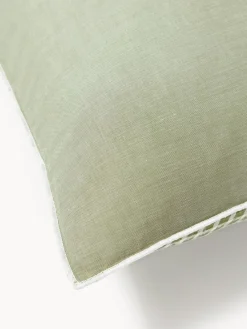 Westwing Collection Funda nórdica de seersucker con ribete Davey