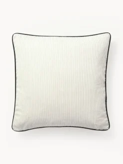 Westwing Collection Fundas de cojines de terciopelo texturizado Carter, 2 uds.