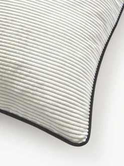 Westwing Collection Fundas de cojines de terciopelo texturizado Carter, 2 uds.