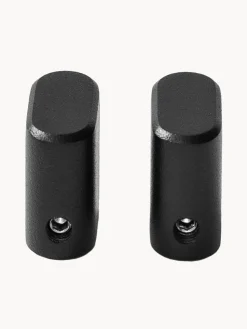 Metallbude Ganchos toalla MILO / 2 uds. / Negro