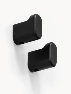 Metallbude Ganchos toalla MILO / 2 uds. / Negro