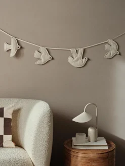 Ferm Living Kids Guirnalda de algodón ecológico Swif Bird^Niños Decoración Infantil