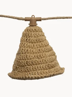 NewGarden Guirnalda de luces LED solares de yute Maro^ Lámparas Colgantes Exterior|Lámparas De Techo