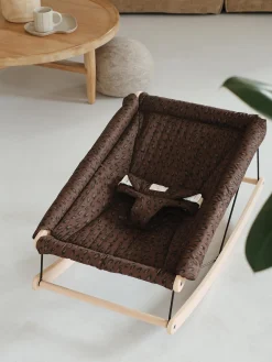 Niños Nobodinoz Hamaca para bebé de madera de haya Growing Green