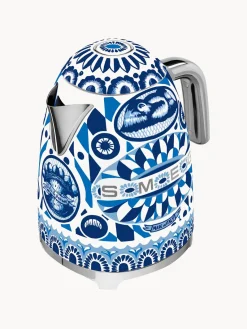 Smeg Hervidor Dolce & Gabbana - Blu Mediterraneo, 1,7 L^ Hervidores Eléctricos