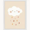 Any Image Impresión digital enmarcada Lovely Rain^Niños Decoración Infantil