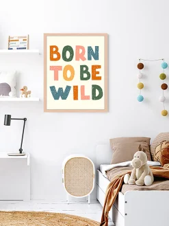 Niños Any Image Impresión digital enmarcada Born to Be Wild