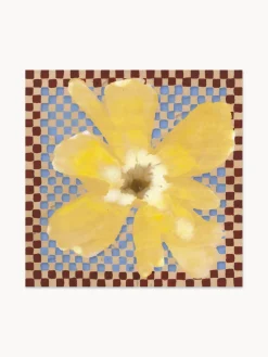 Paper Collective Impresión digital Flower With Checks 03