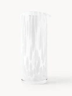 Westwing Collection Jarra artesanal con estampado a lunares Oakley, 1.1 L