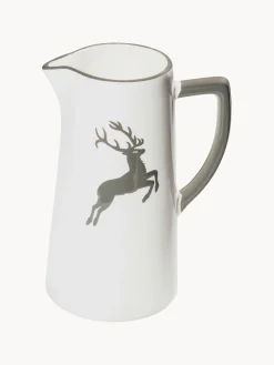 Gmundner Keramik Jarra artesanal Grauer Hirsch