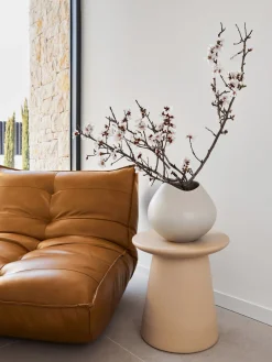 Westwing Collection Jarrón artesanal de gres Opium, 28 cm