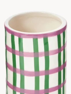 &k Amsterdam Jarrón artesanal de porcelana Clash, 13 cm