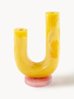 Jonathan Adler Jarrón artesanal en look mármol Mustique, 20 cm