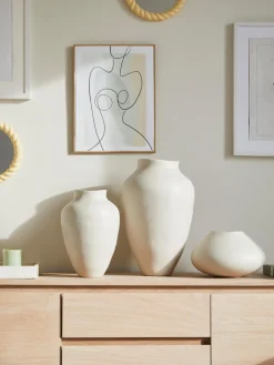 Westwing Collection Jarrón artesanal Latona, 41 cm