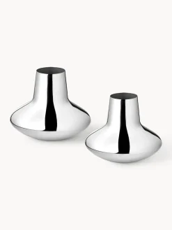 GEORG JENSEN Jarrón de acero inoxidable Henning Koppel, 22 cm