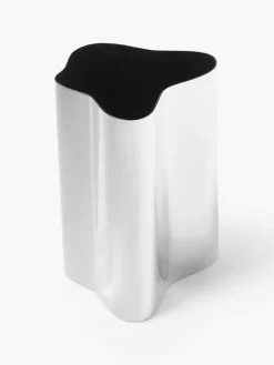 Westwing Collection Jarrón de acero inoxidable Vine, 18 cm