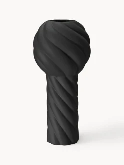 Cooee Design Jarrón de cerámica pintado a mano Twist Ball, 34 cm