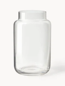 Westwing Collection Jarrón de cristal Lasse, 22 cm