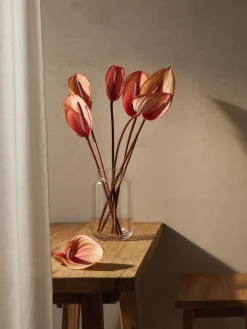 Westwing Collection Jarrón de cristal Lasse, 22 cm