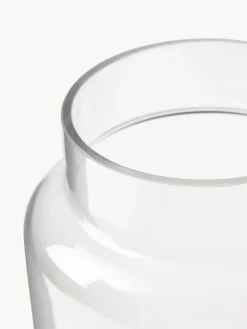Westwing Collection Jarrón de cristal Lasse, 22 cm