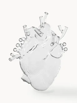 SELETTI Jarrón de cristal Love in Bloom, 24 cm^ Jarrones|Jarrones