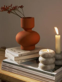 Westwing Collection Jarrón de gres Elta, 16 cm^ Jarrones|Jarrones