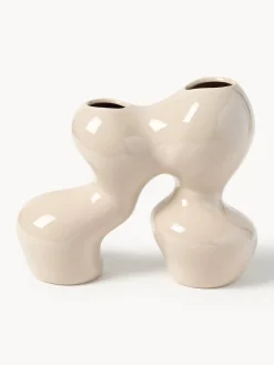 Westwing Collection Jarrón de gres Madhuri, 25 cm