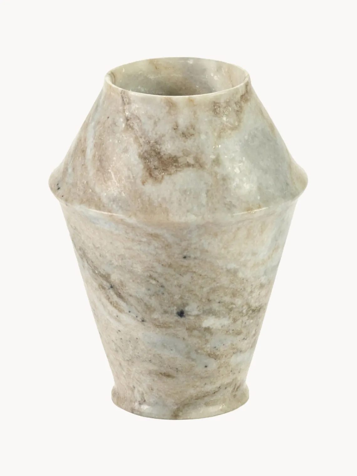 SERAX Jarrón de mármol Dune, 18 cm
