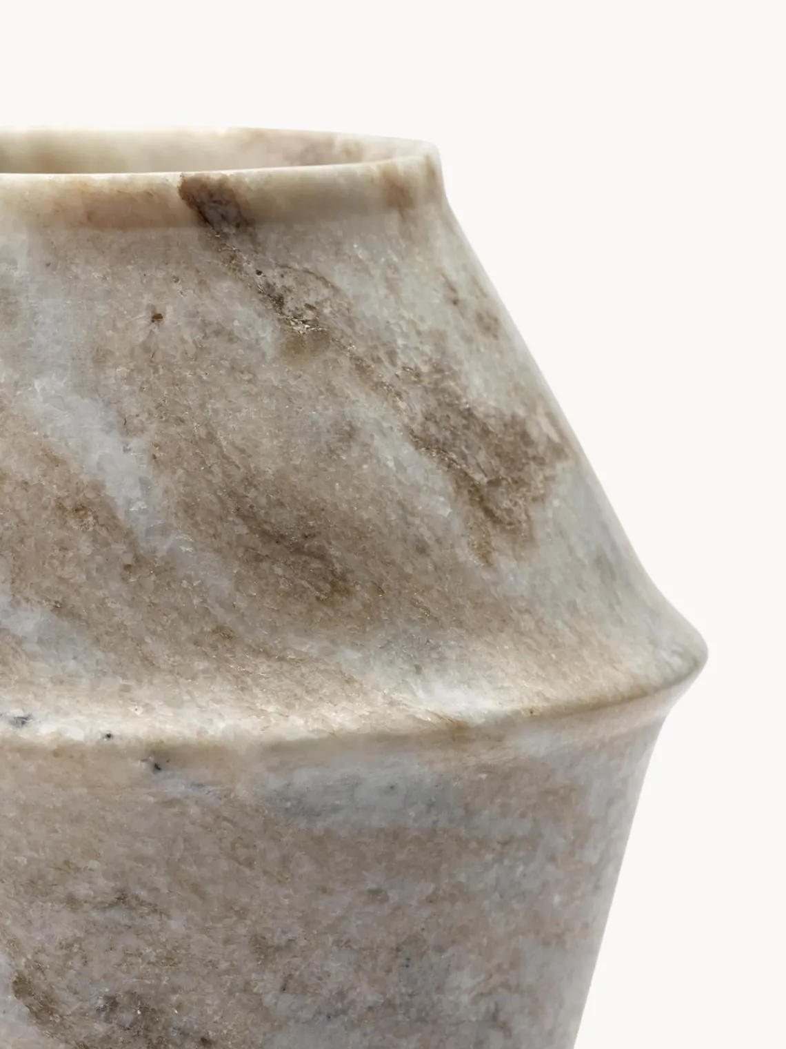 SERAX Jarrón de mármol Dune, 18 cm