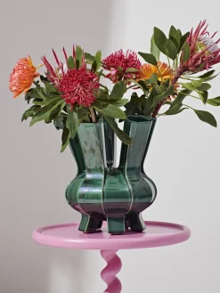 POLSPOTTEN Jarrón de porcelana de diseño Puyi, Al 34 cm