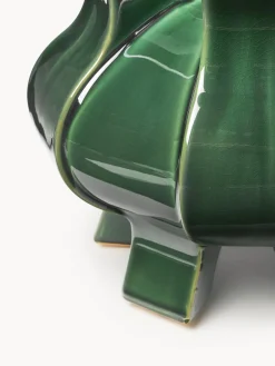 POLSPOTTEN Jarrón de porcelana de diseño Puyi, Al 34 cm