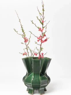 POLSPOTTEN Jarrón de porcelana de diseño Puyi, Al 34 cm