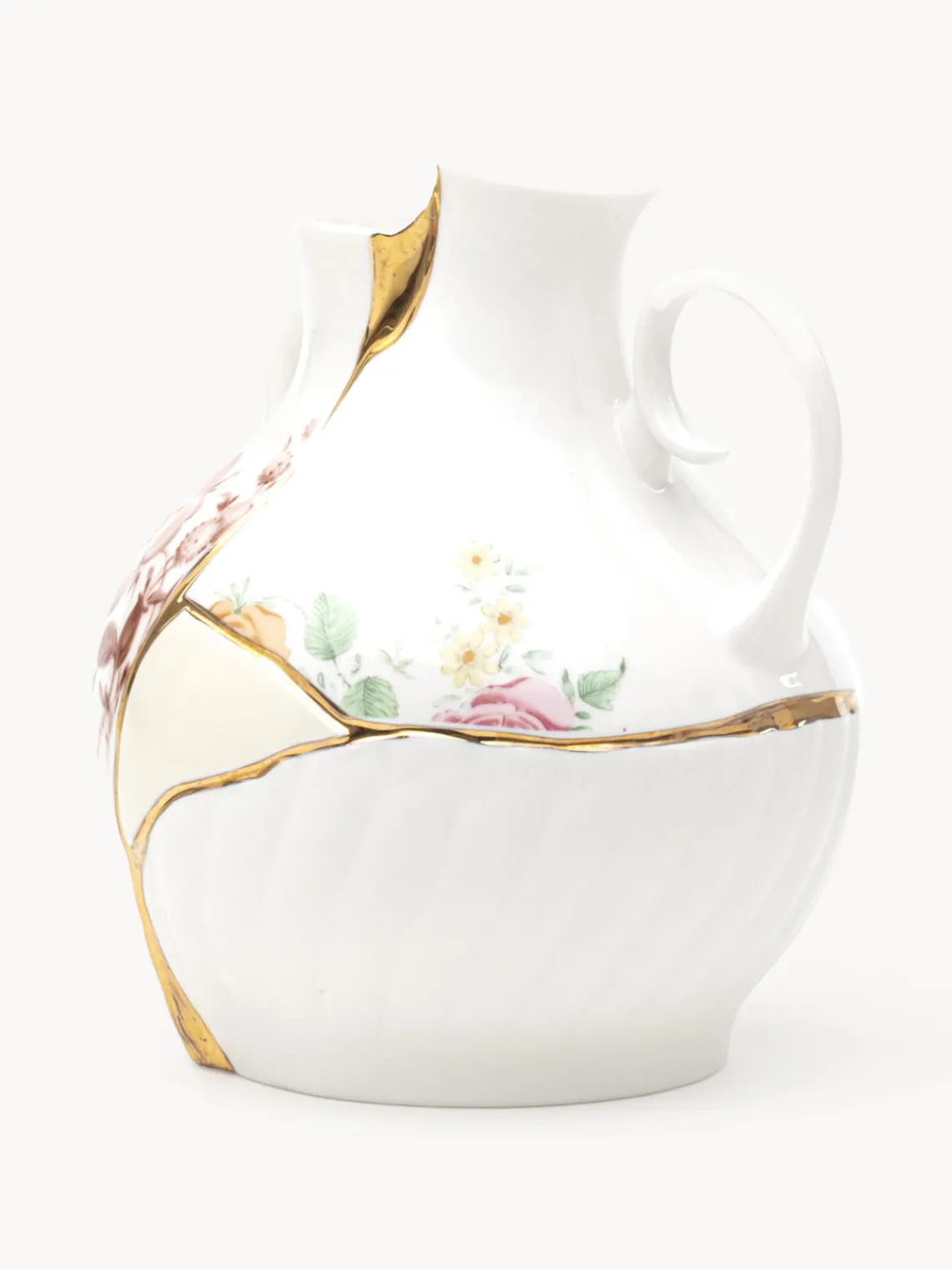 SELETTI Jarrón de porcelana fina Kintsugi, 19 cm^ Jarrones|Jarrones