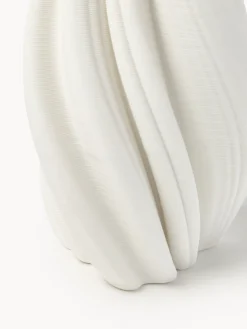 Westwing Collection Jarrón de porcelana impreso en 3D Melody, 18 cm