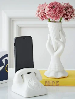 Jonathan Adler Jarrón de porcelana I-Scream, 20 cm