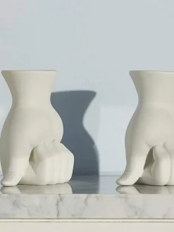 Jonathan Adler Jarrón de porcelana Marcel, 15 cm