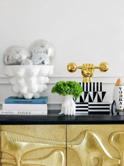 Jonathan Adler Jarrón de porcelana Marcel, 15 cm