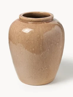 Westwing Collection Jarrón de suelo de terracota Veda, 39 cm