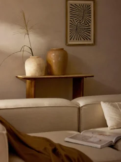 Westwing Collection Jarrón de suelo de terracota Veda, 39 cm