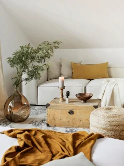 HD Collection Jarrón de suelo de vidrio Drop, Al 56 cm^ Jarrones|Jarrones