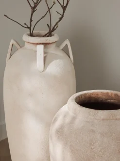 Westwing Collection Jarrón de suelo grande Leana, 50 cm^ Jarrones|Decoración